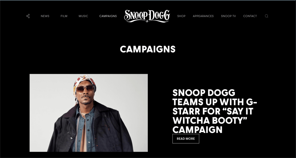 webサイト 100選 | メロウな時間のWebサイト漁り- メロウな時間のwebサイト漁り 09 - Snoop Dogg 22